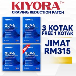 PAKEJ KONSISTEN ( 3 KOTAK KIYORA PATCH + FREE 1 KOTAK KIYORA PATCH )
